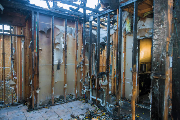 Professional Fire Damage Removal technician working in Stratford, WI